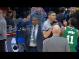 Video: Kyrie Irving Throws A Towel Into Tatum